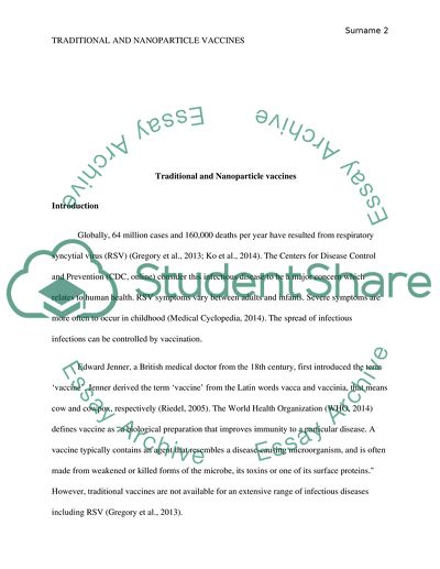Comparison of Traditional Vaccine and Nanoparticle Vaccine