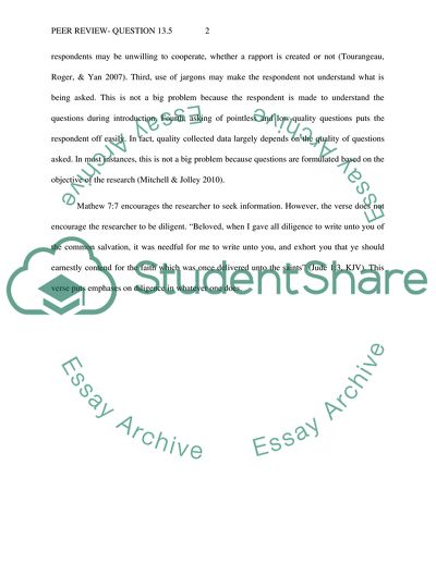 Correct Survey Organization within Research