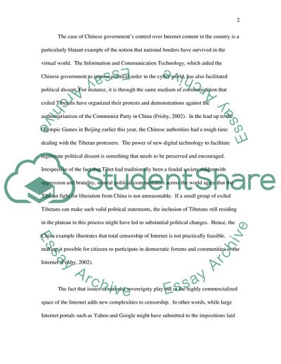 TV and Internet Censor in Developing Countries