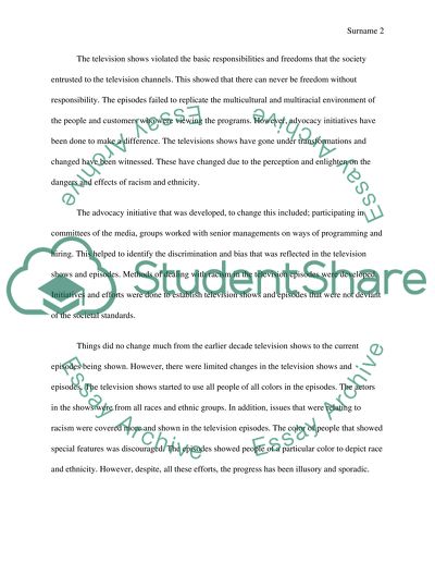 Race and Ethnicity Display in Media