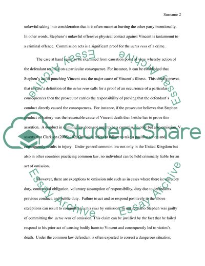 Essential Elements of a Crime