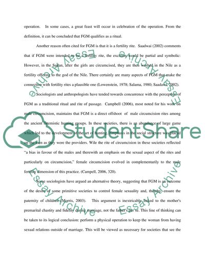 Female Genital Mutilation in Africa