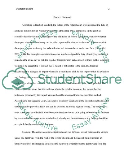 Daubert case summary picture