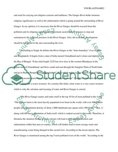 The Exploitation of Natural Resources is the Ganges River