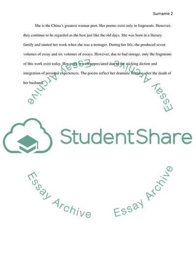 Women in Chinese Culture: Wu Zetian, Qin Liangyu, and Li Qingzhao