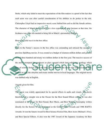 Back To The Future - Robert Zemeckis Masterpiece