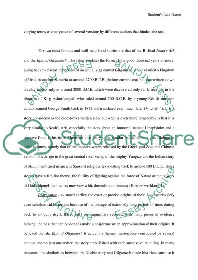 Ancient Flood Stories (Problems for Critical Scholarship)