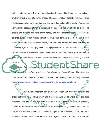 African Masks from Cameroon Africa