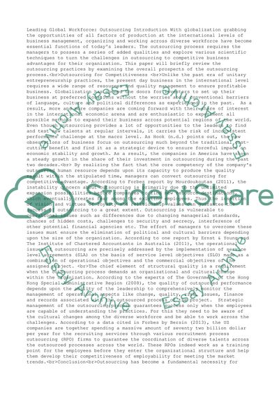 Leading Global Workforce