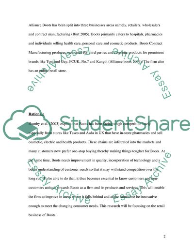 Consumers and Non-Consumers of the Boots Company: Chains of Pharmacy in the UK