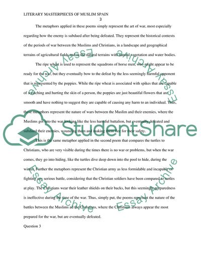 Literary Masterpieces of Muslim Spain