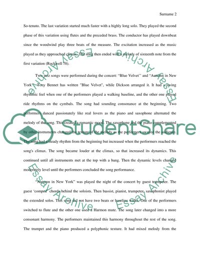 Live performance reflection