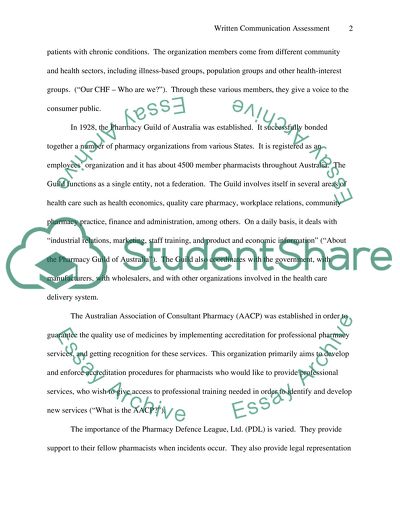 Written Communication Assessment in Pharmacology