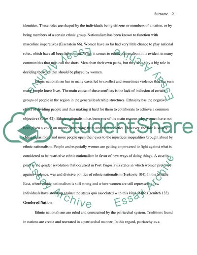 The Relationships between Ethnic Nationalism and the Body