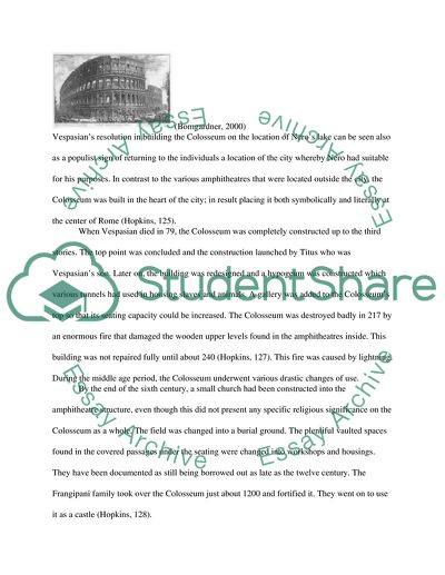 Colosseum as an enormous triumphal monument