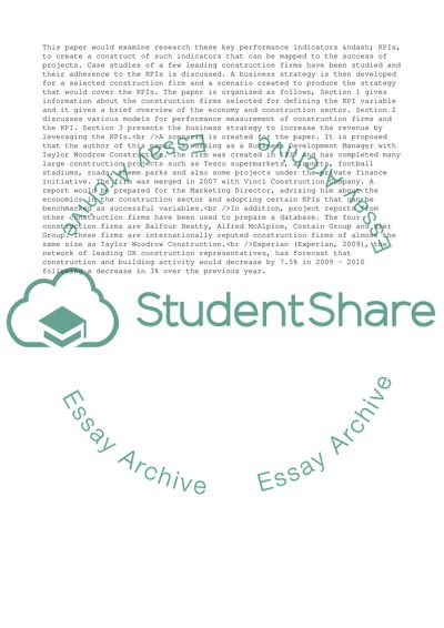 The Effective Delivery of Construction Business Development