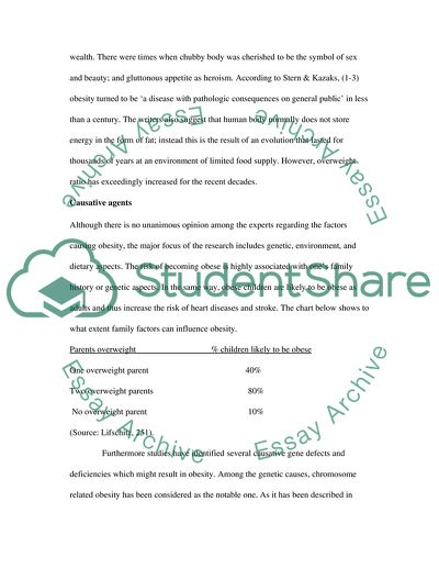 Obesity as One of the Major Global Health Issues