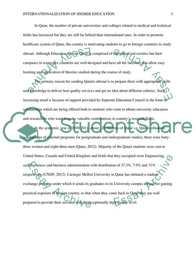 Internationalization of Higher Education