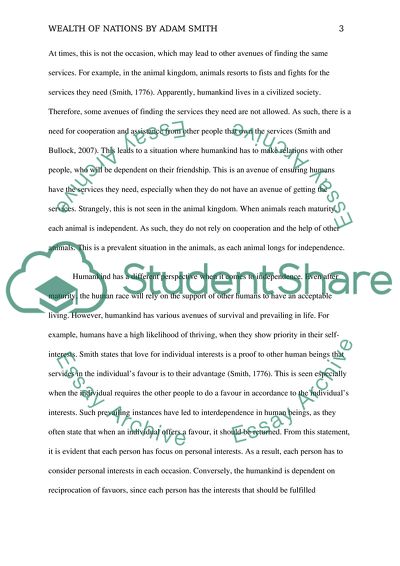 The Benefits of the Labor Division by Adam Smith