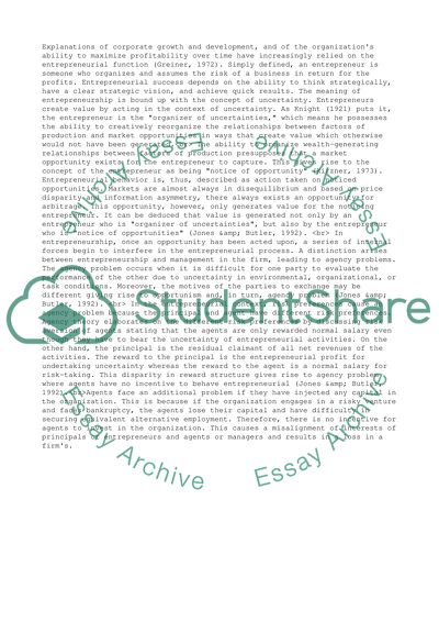 The Degree of Innovative and Entrepreneurial Activity