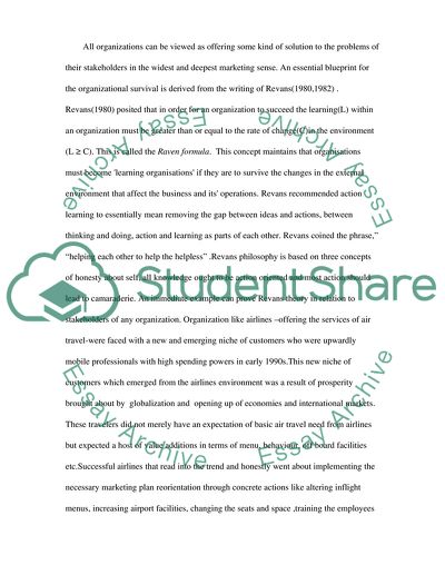 Organizational Learning and Environmental Change