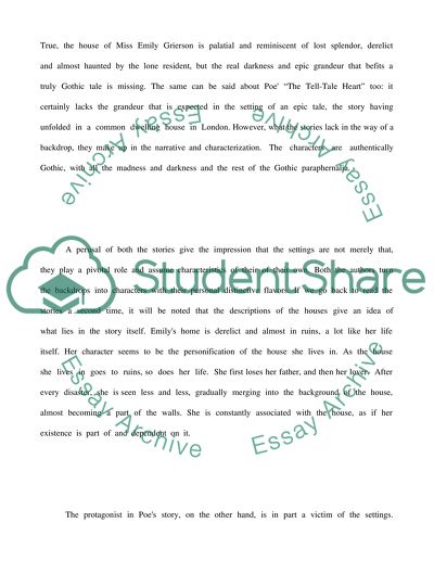 The Tell-Tale Heart and A Rose for Emily, gothic but with a twist