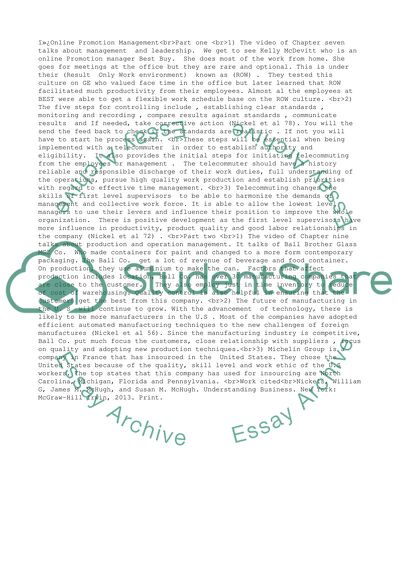 Online Promotion Management