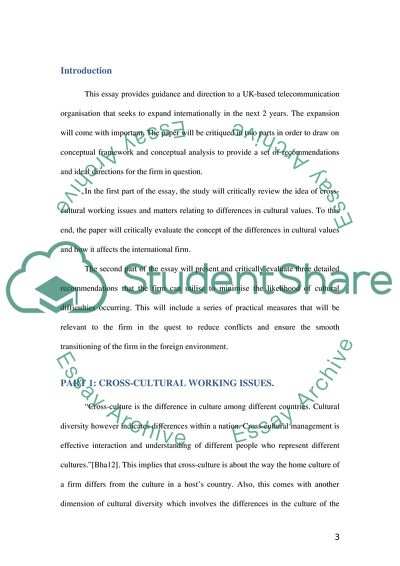 MAKING INTERNATIONALISATION WORK: Challenges and Recommendations for Cross Cultural Working