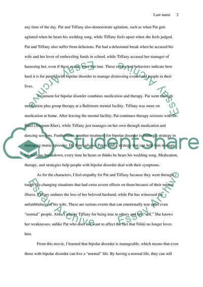 Bipolar Disorder in Silver Linings Playbook