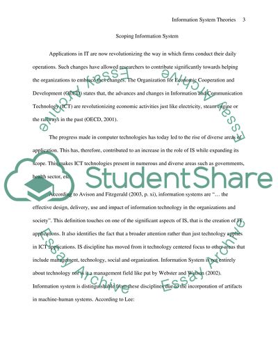 Information System Theories