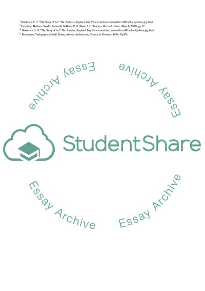 Botticellis Birth of Venus and Raphaels Galatea