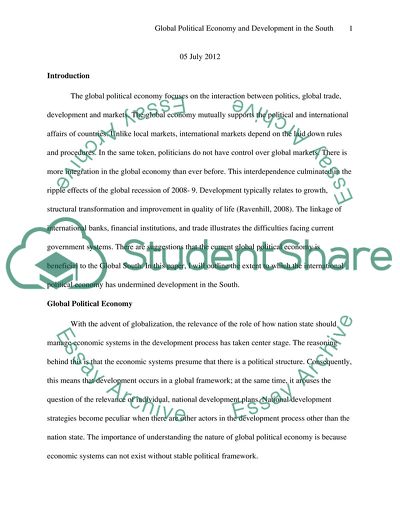 The Global Political Economy