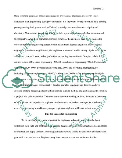 Being a Successful Engineer