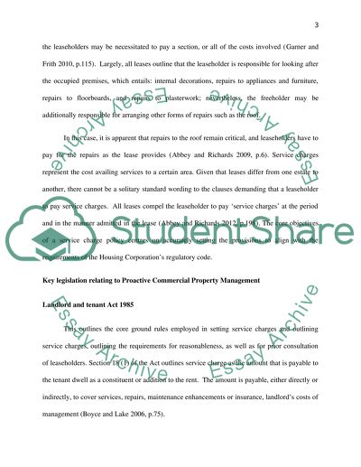 Proactive Commercial Property Management with Reference to UK Law