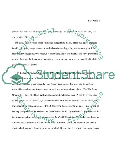 Unethical Actions by Walmart