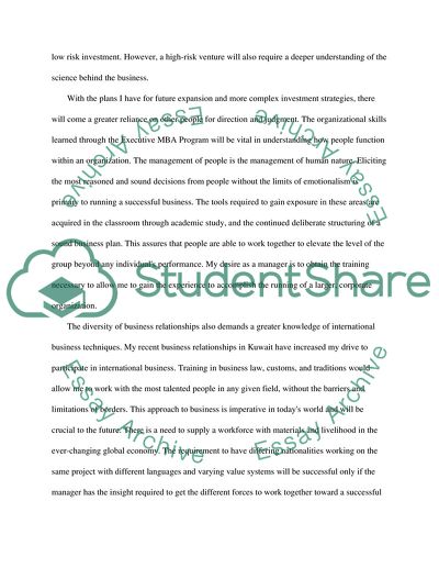 Executive MBS Program Objectives