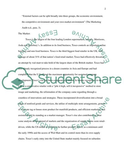 Tesco essay image