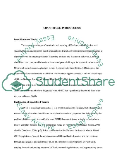 Behavior modification for children with ADHD