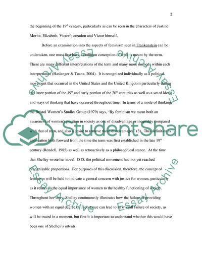 Feminism and Frankenstein