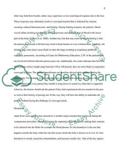 Developing Phlebotomy Skills