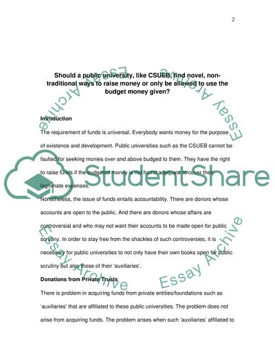 Public University Funding