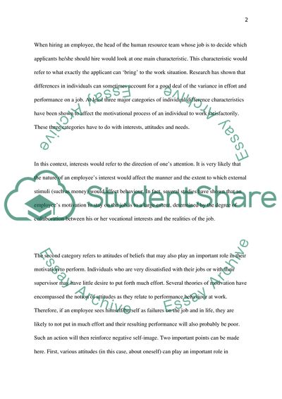How Workers Can Be Motivated to Remain in Their Workplace and What Are Their Reasons for Doing So