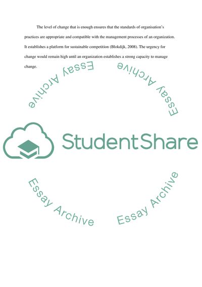 IT Infrastructure Topic: Change