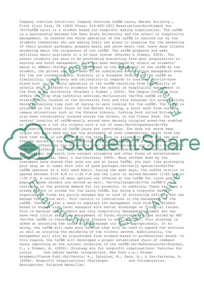 Overview of Caf Laura - Location, Uniqueness, Daily Operation, Challenges