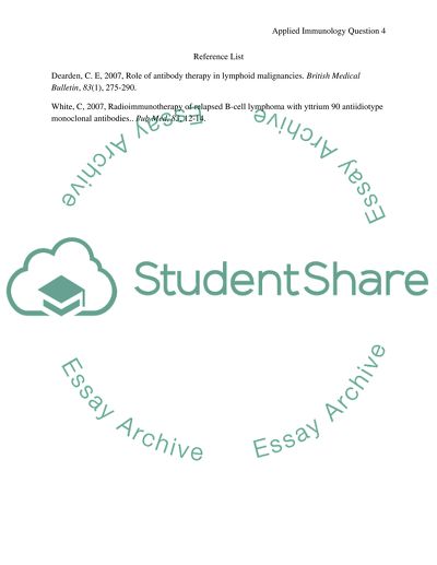Applied Immunology Question