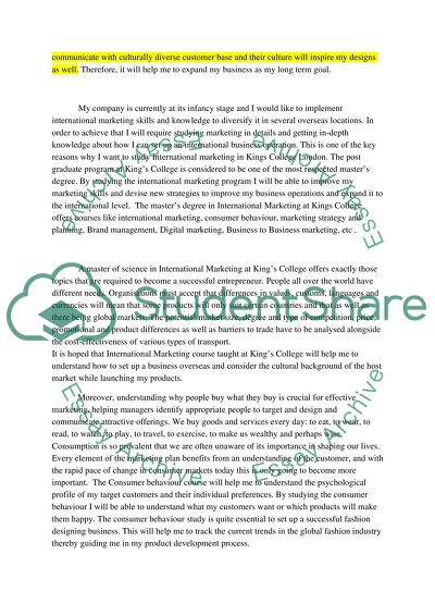 Academic Interests and Purpose and Objectives in Undertaking Graduate Study