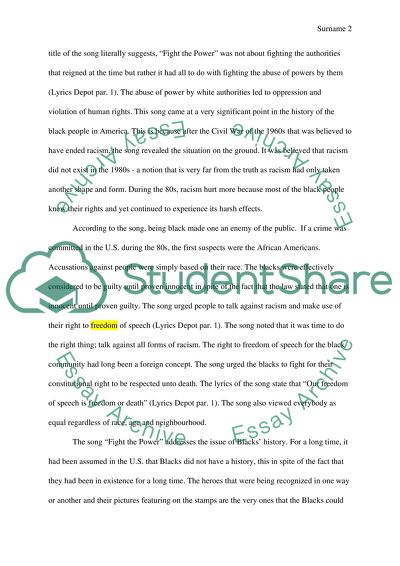 The Masterpiece in Public Enemys Hip Hop Track