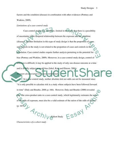 Epidemiologic Study design