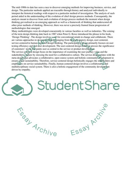 Goals, Problems and Core Elements of the Design Thinking