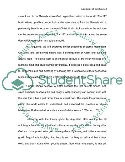 Augustines Confessions